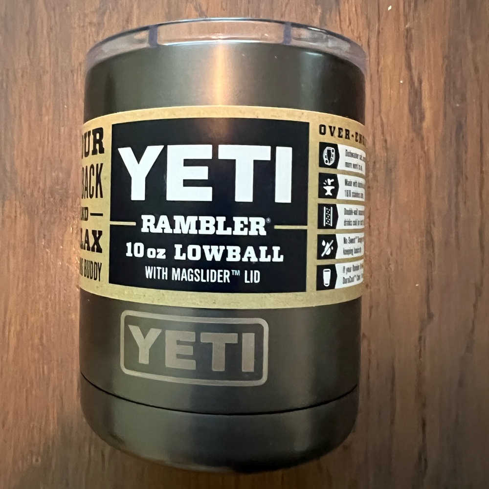 Discontinued NWT YETI Graphite Rambler 10 oz Lowball Tumbler